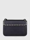 rockstud grained calfskin leather crossbody bag