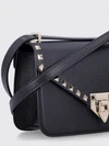 rockstud grained calfskin leather crossbody bag