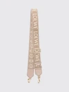 adjustable canvas and leather shoulder strap with jacquard logo