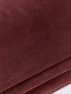 suede shoulder bag with monili embellishment