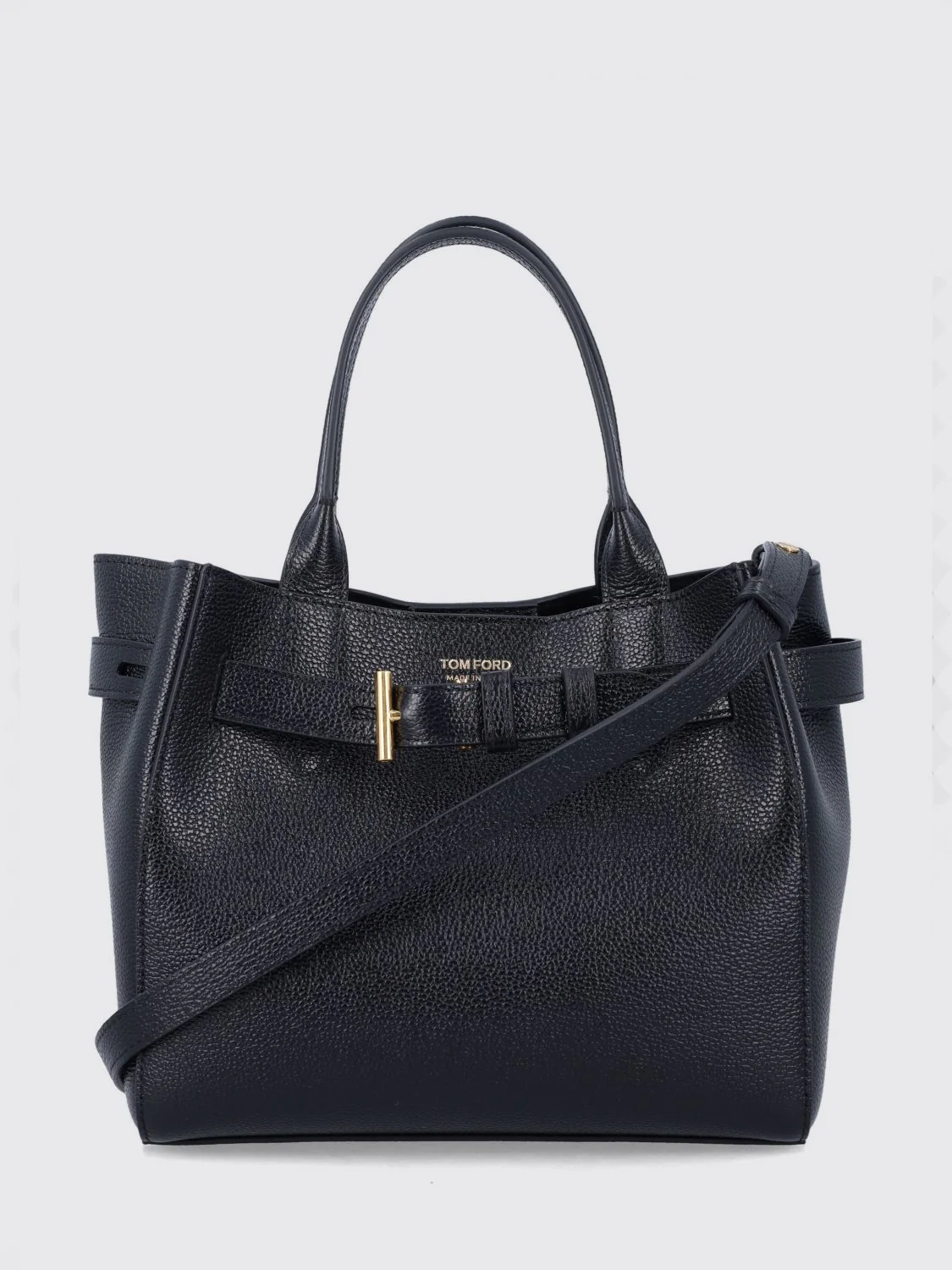 TOM FORD OS audrey small tote bag in hammered calfskin leather