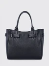 audrey small tote bag in hammered calfskin leather
