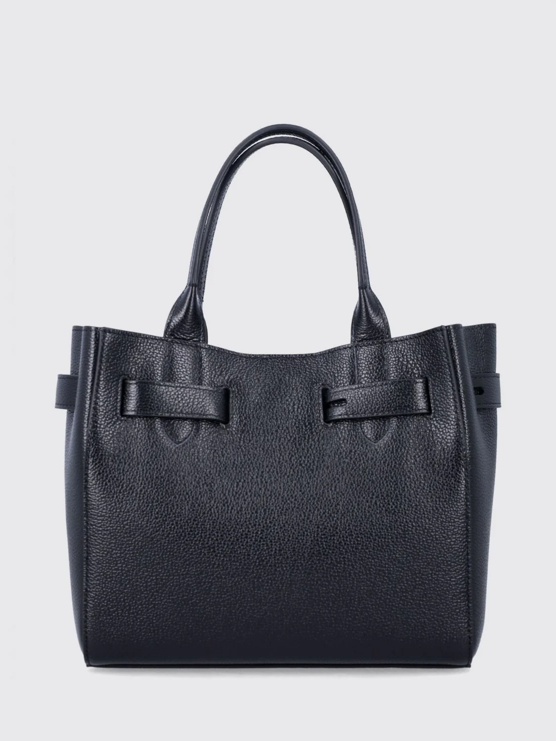audrey small tote bag in hammered calfskin leather