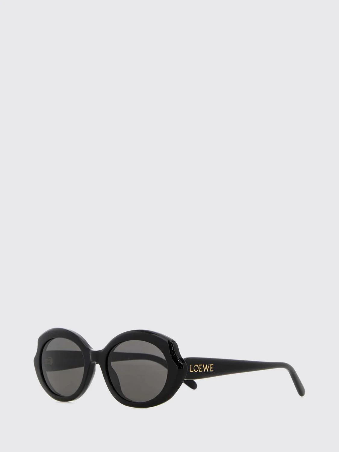 LOEWE OS pink acetate cat-eye sunglasses with lettering logo