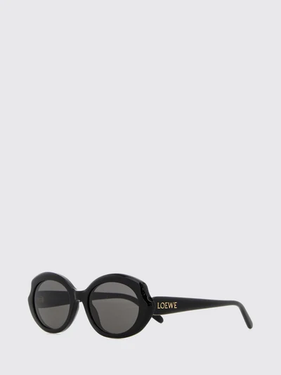 pink acetate cat-eye sunglasses with lettering logo