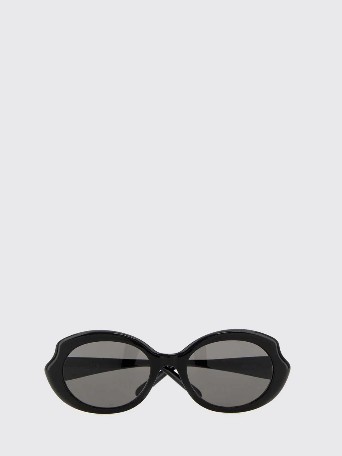 pink acetate cat-eye sunglasses with lettering logo