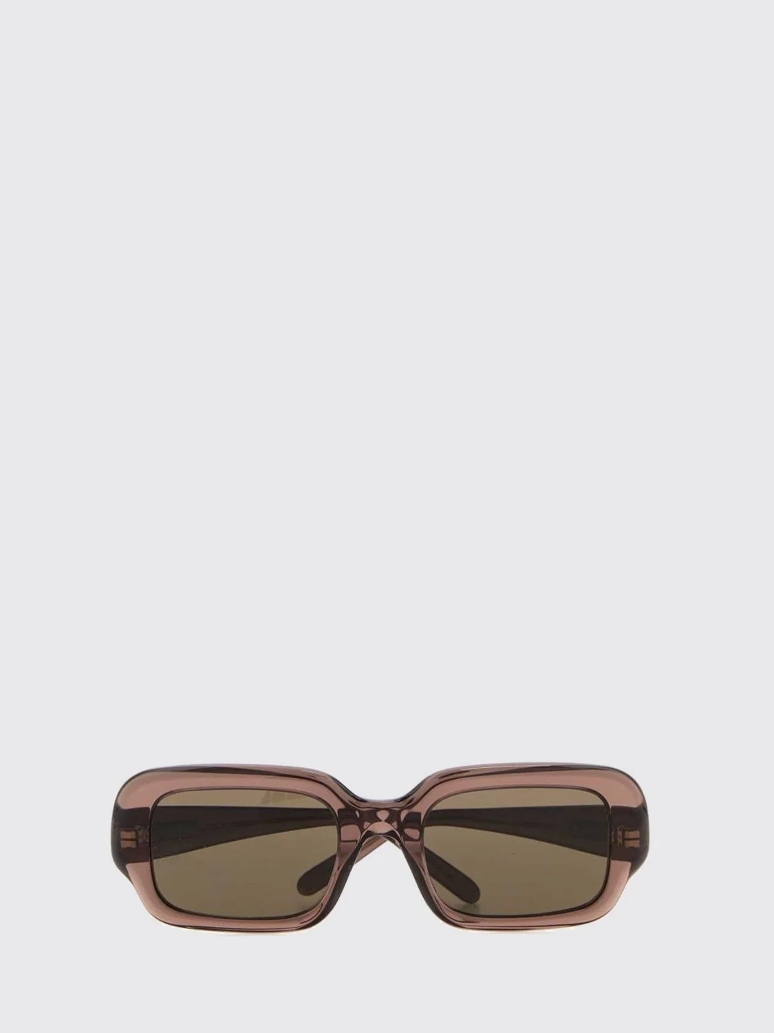 LOEWE OS slim rectangular cat-eye sunglasses in black acetate