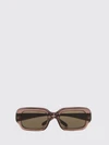 slim rectangular cat-eye sunglasses in black acetate