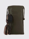 slim rectangular cat-eye sunglasses in black acetate
