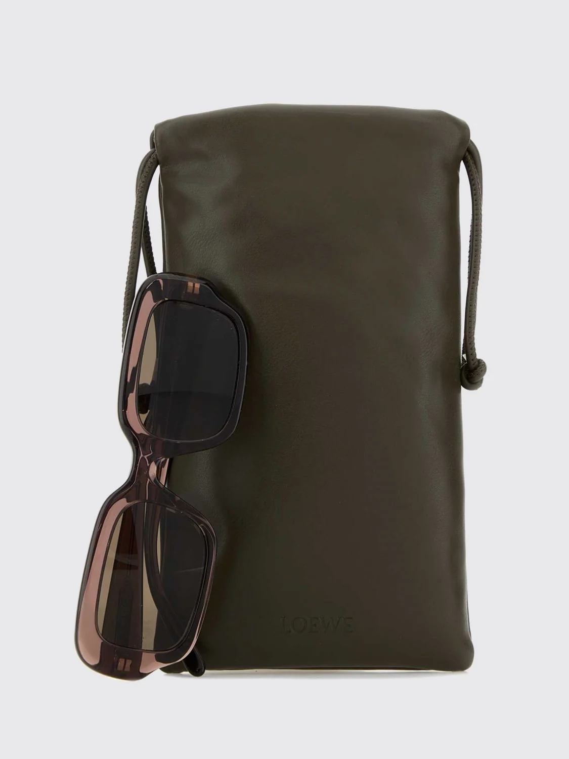slim rectangular cat-eye sunglasses in black acetate