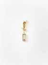 cassandre ysl monogram brass earrings