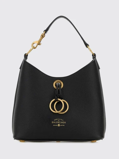 carrie grained leather mini handbag with hook closure and flat handle