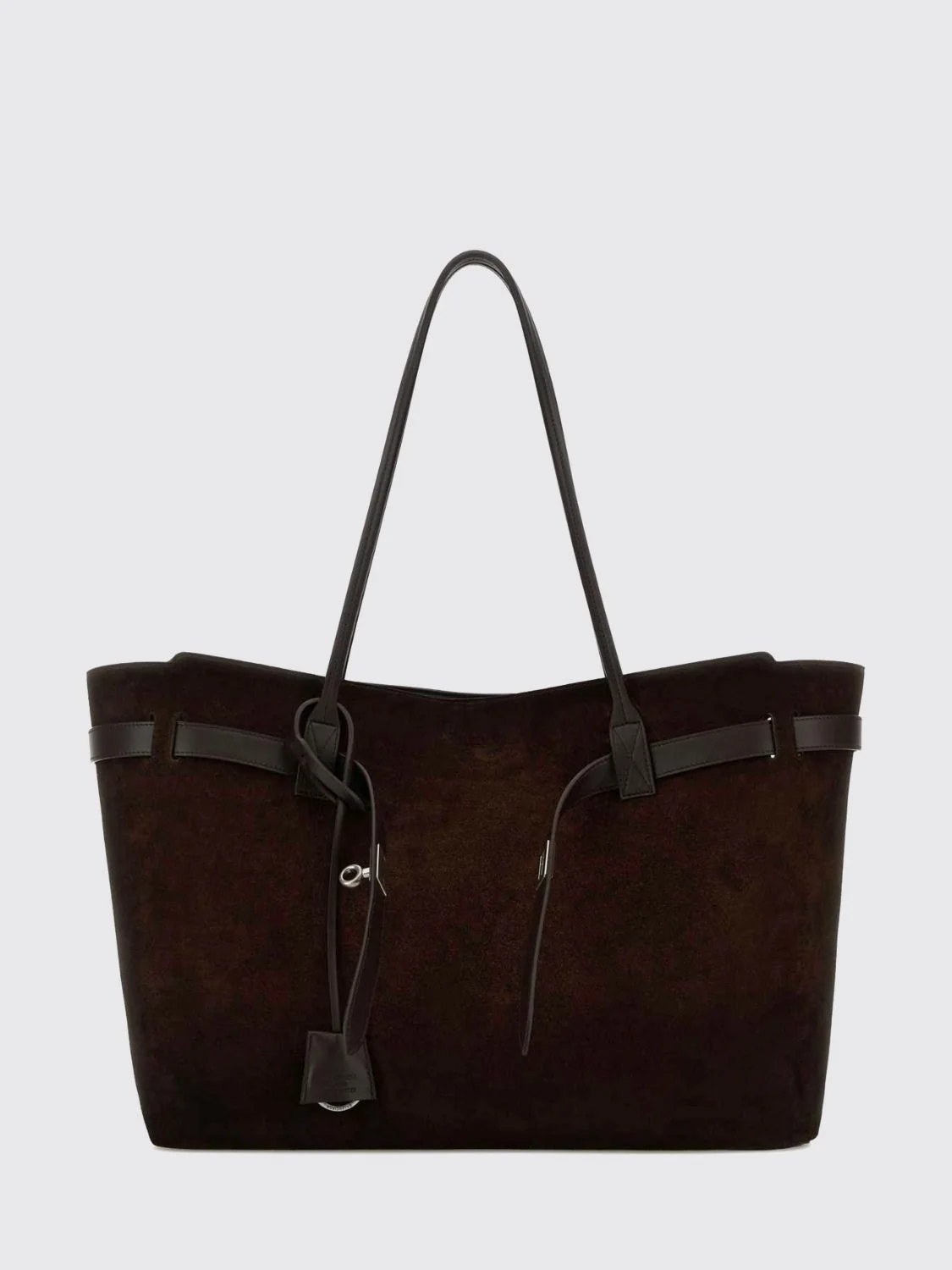 bel air large calfskin leather shoulder bag with turn-lock closure