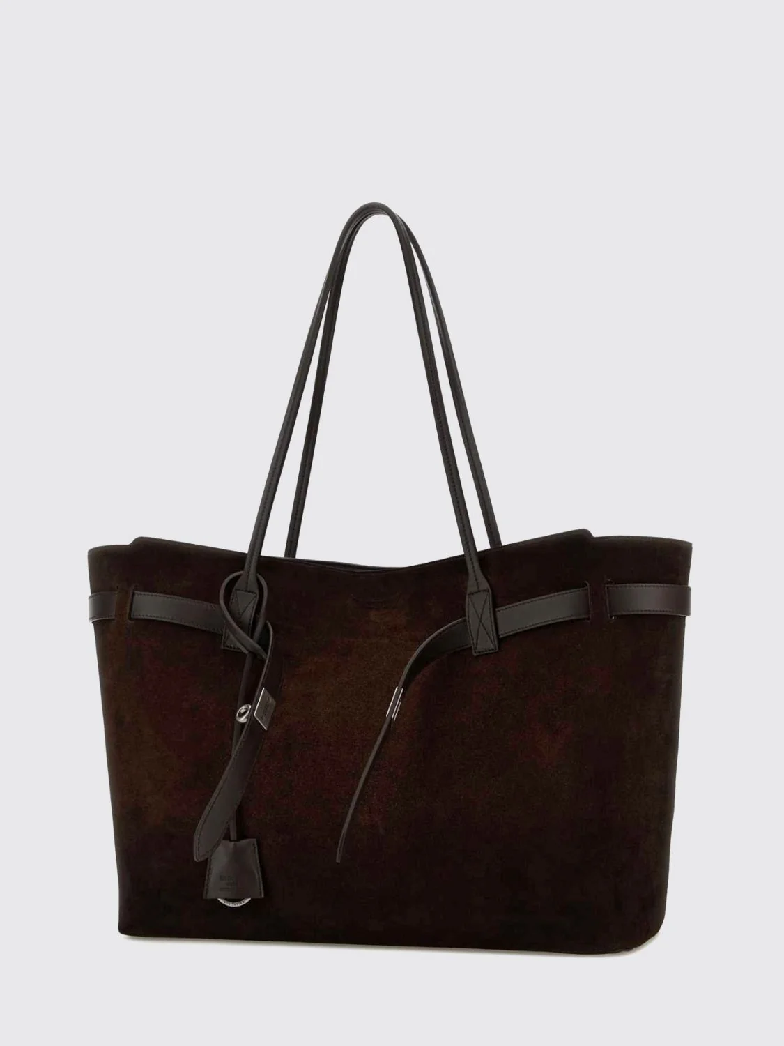bel air large calfskin leather shoulder bag with turn-lock closure