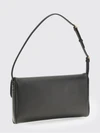 devain nappa leather shoulder bag with vlogo signature