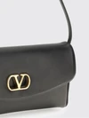 devain nappa leather shoulder bag with vlogo signature
