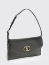 devain nappa leather shoulder bag with vlogo signature