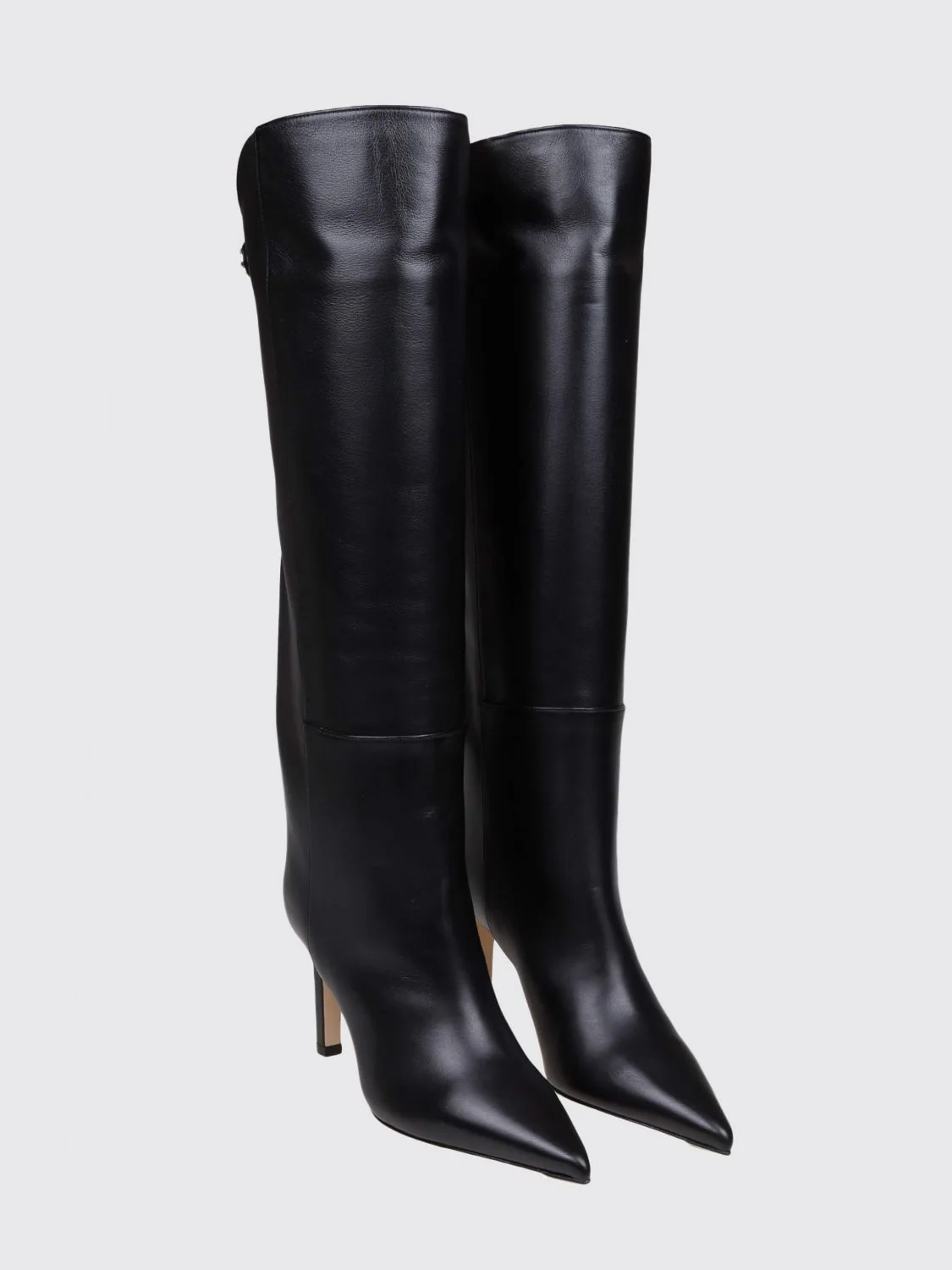 JIMMY CHOO 36 alizze leather knee-high boots with stiletto heel