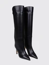 alizze leather knee-high boots with stiletto heel