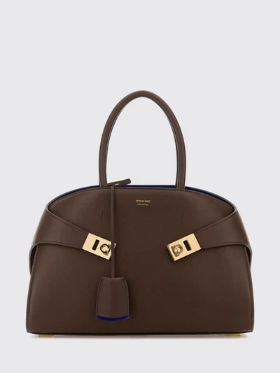 hug calfskin leather tote bag with double handles