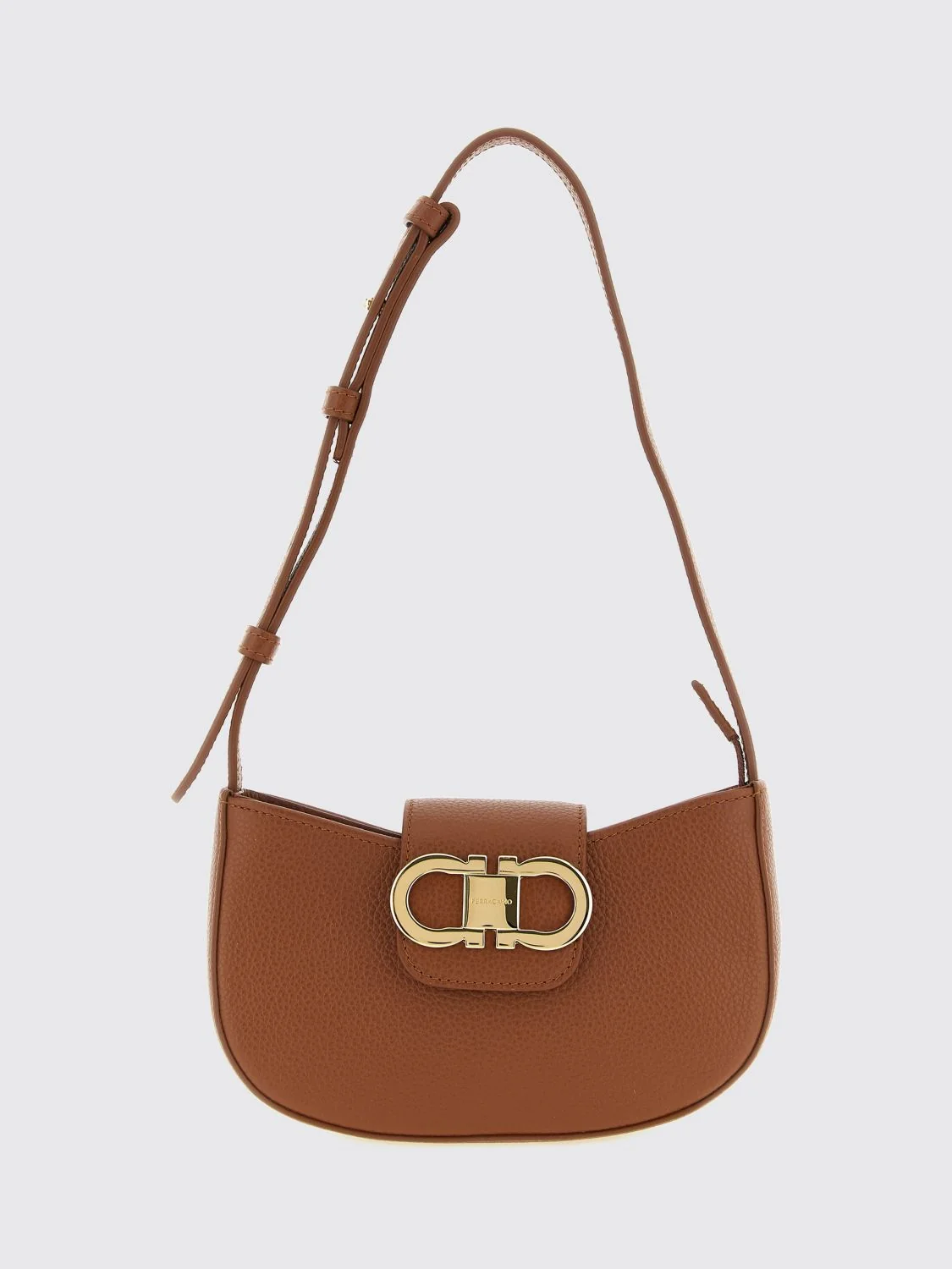 gabry calfskin mini shoulder bag with gancini logo