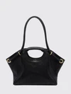 quilted sheep leather tote bag with inner pouch