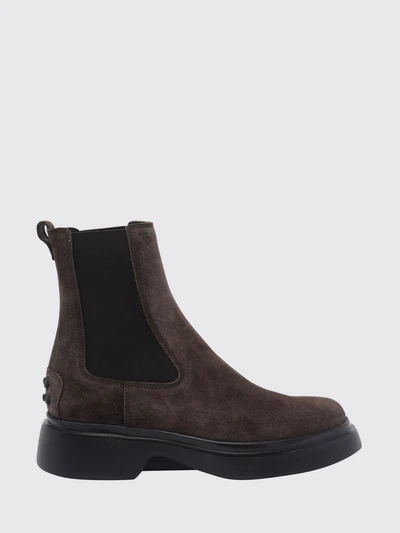 suede calfskin chelsea ankle boots with rubber sole