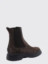 suede calfskin chelsea ankle boots with rubber sole