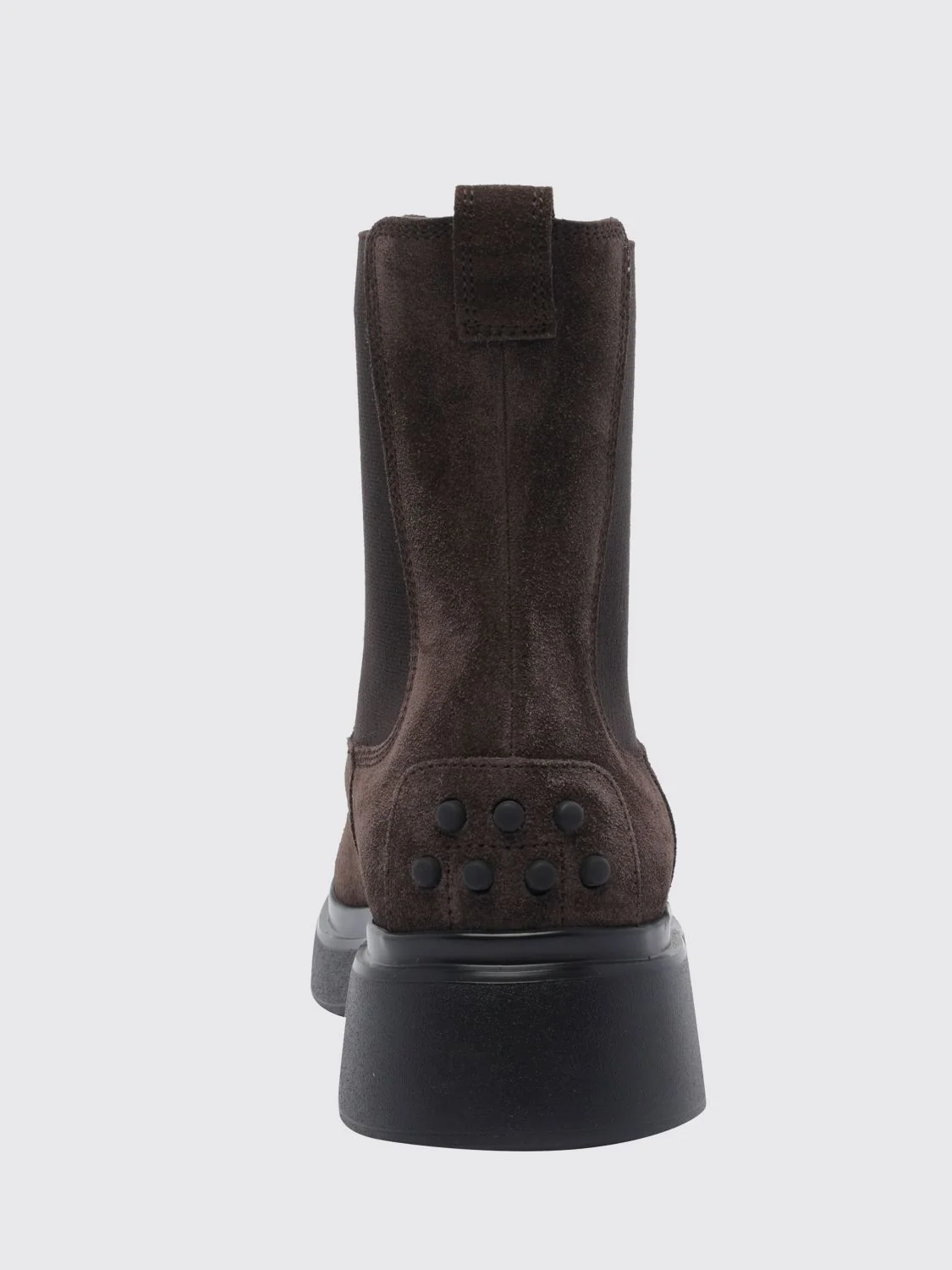 suede calfskin chelsea ankle boots with rubber sole