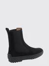 suede chelsea ankle boots with t timeless logo and pebbles