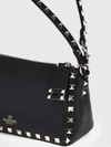 rockstud calfskin leather mini handbag with studs