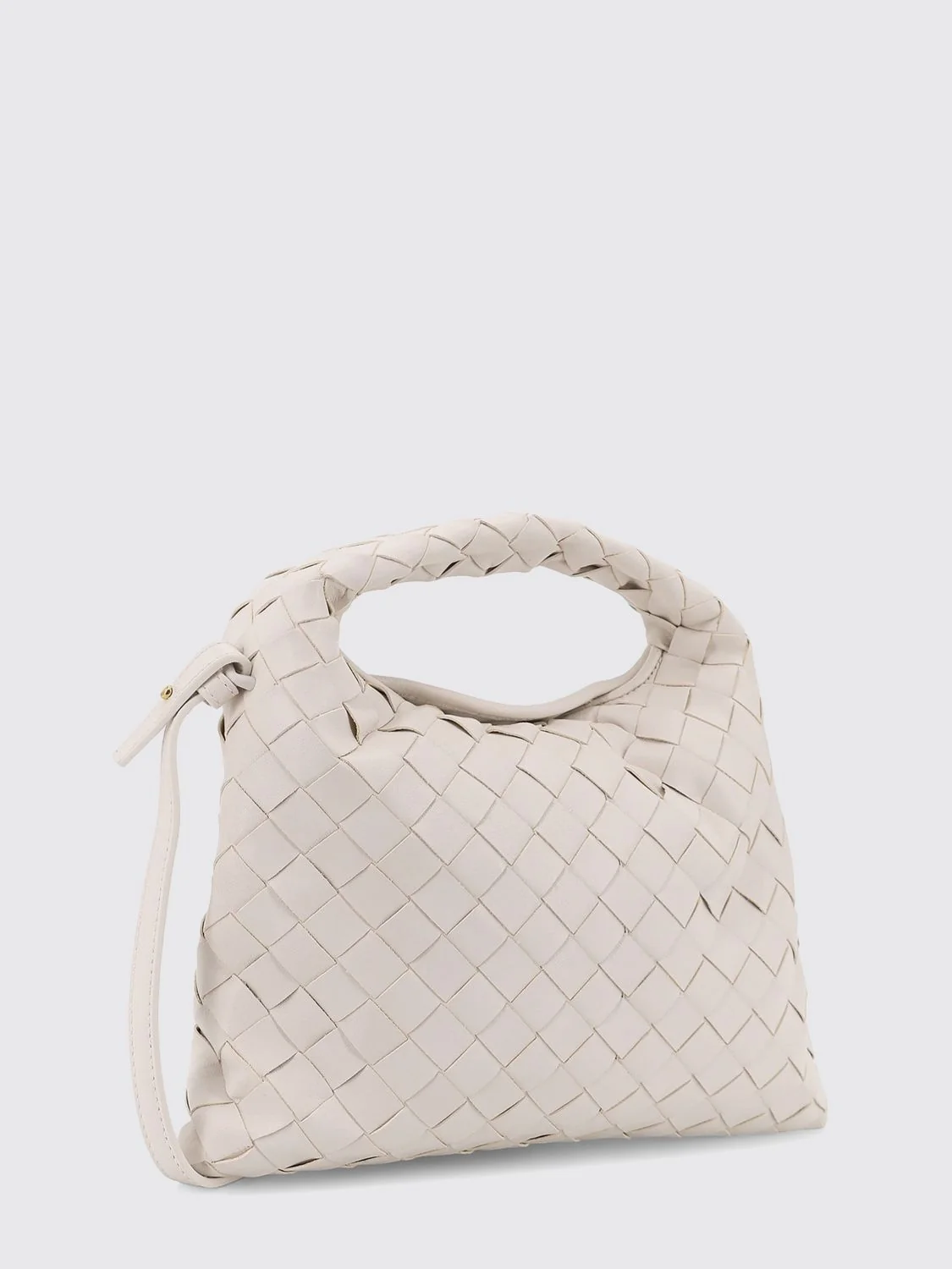 small hop intrecciato calfskin handbag