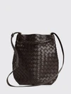 andiamo woven lambskin bucket bag with adjustable strap