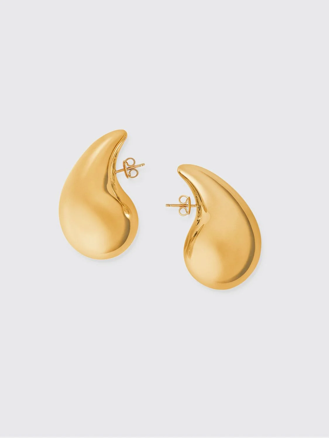 drop gold-plated sterling silver earrings