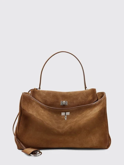 rodeo medium shoulder bag in croc-effect suede with charm