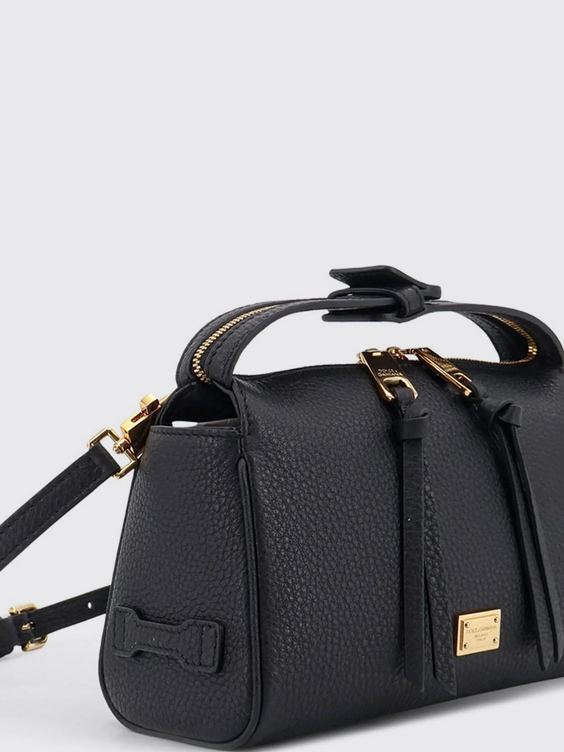 vittoria mini handbag in grained calfskin leather
