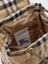horseshoe nylon backpack with vintage check pattern and ekd logo
