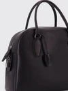 india bowling bag in calf leather with double handle and charm