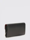 gancini calfskin wallet on chain with chain strap