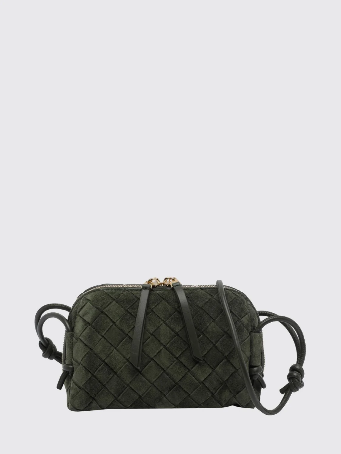 concert intrecciato suede leather mini bag