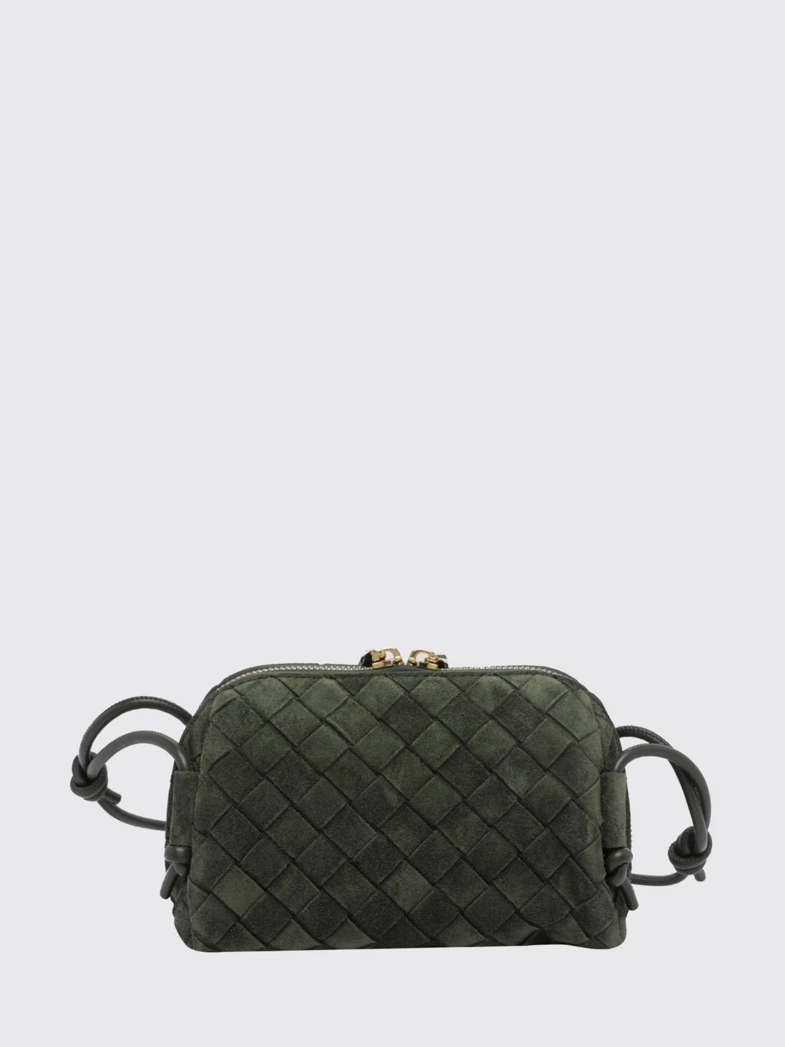 BOTTEGA VENETA OS concert intrecciato suede leather mini bag