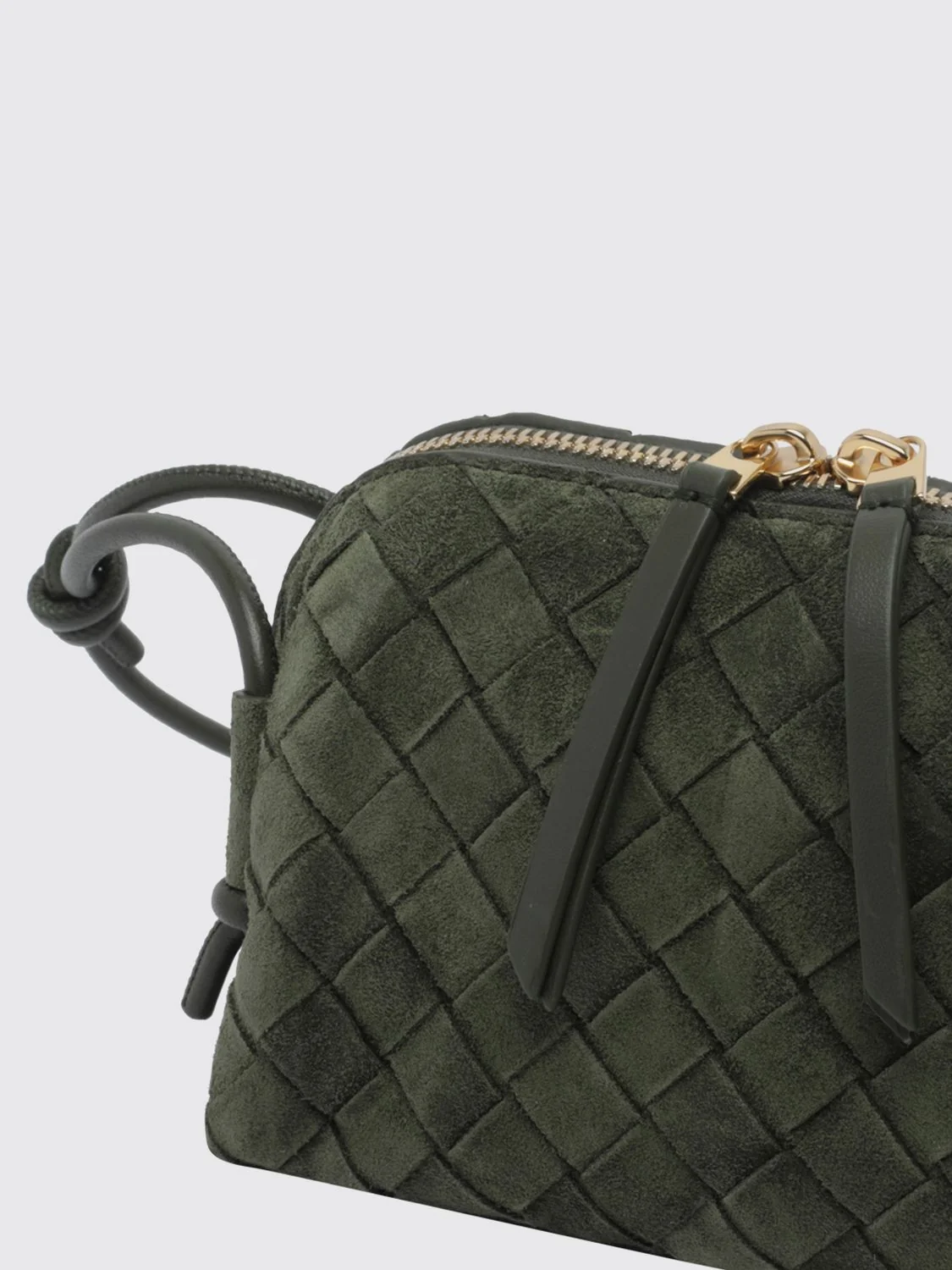 concert intrecciato suede leather mini bag
