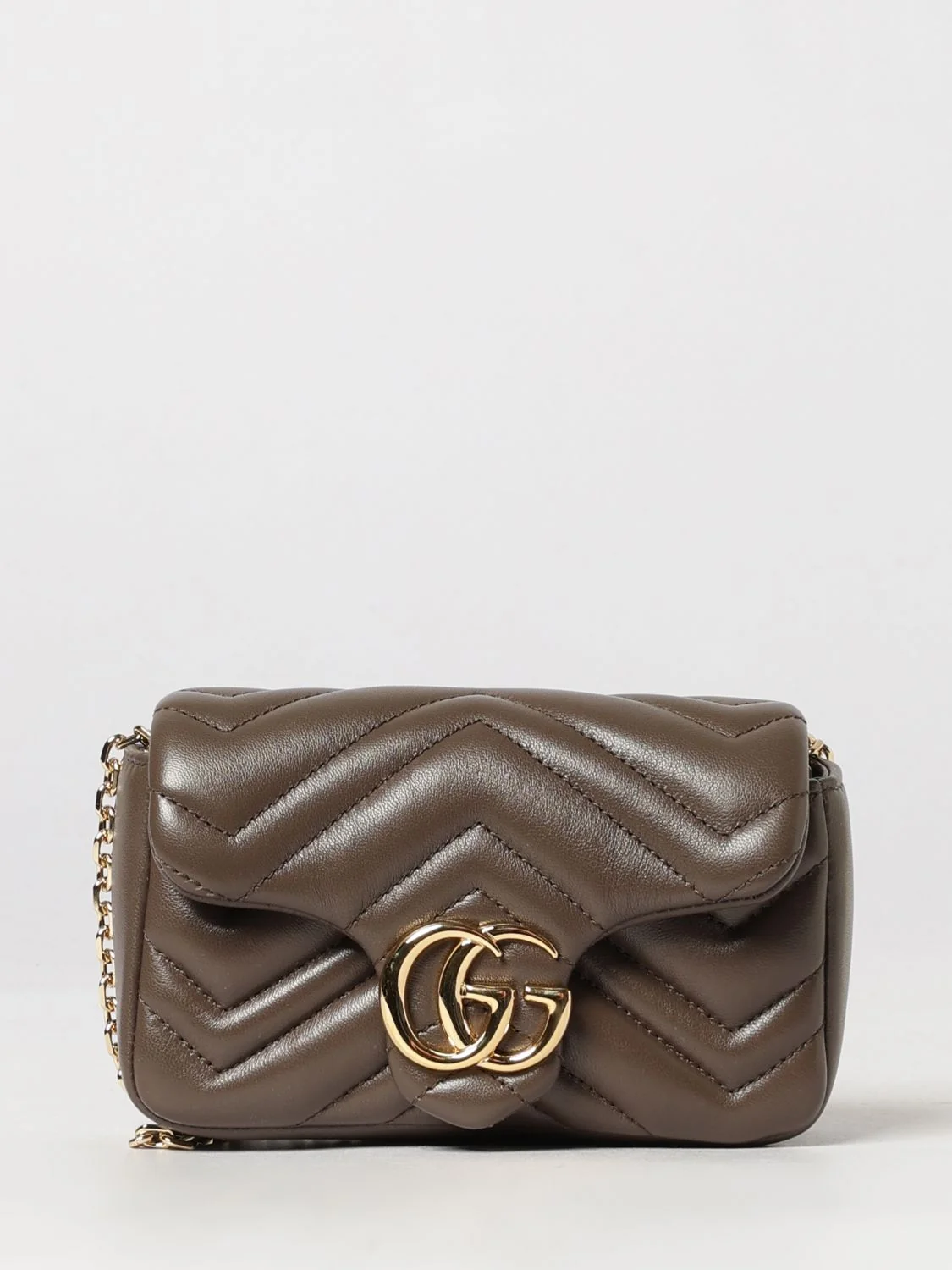 GUCCI OS gg marmont matelassé chevron nappa mini crossbody bag