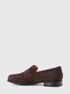suede penny loafers with a low heel