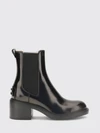 t timeless brushed leather chelsea boots with medium heel
