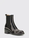 t timeless brushed leather chelsea boots with medium heel