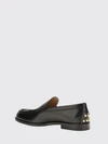 smooth leather loafers with t timeless logo and leather sole