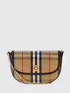 highlands mini vintage check crossbody bag in linen and cotton