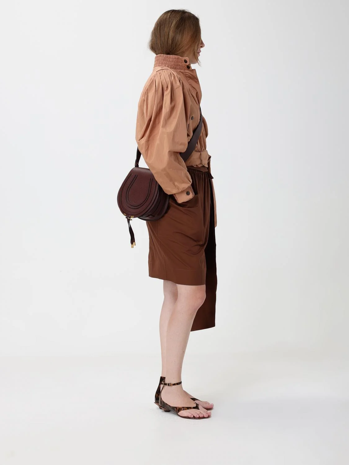 CHLOÉ OS chloé marcie grained calfskin mini crossbody bag