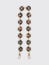 donut chain shoulder strap in tortoiseshell acetate